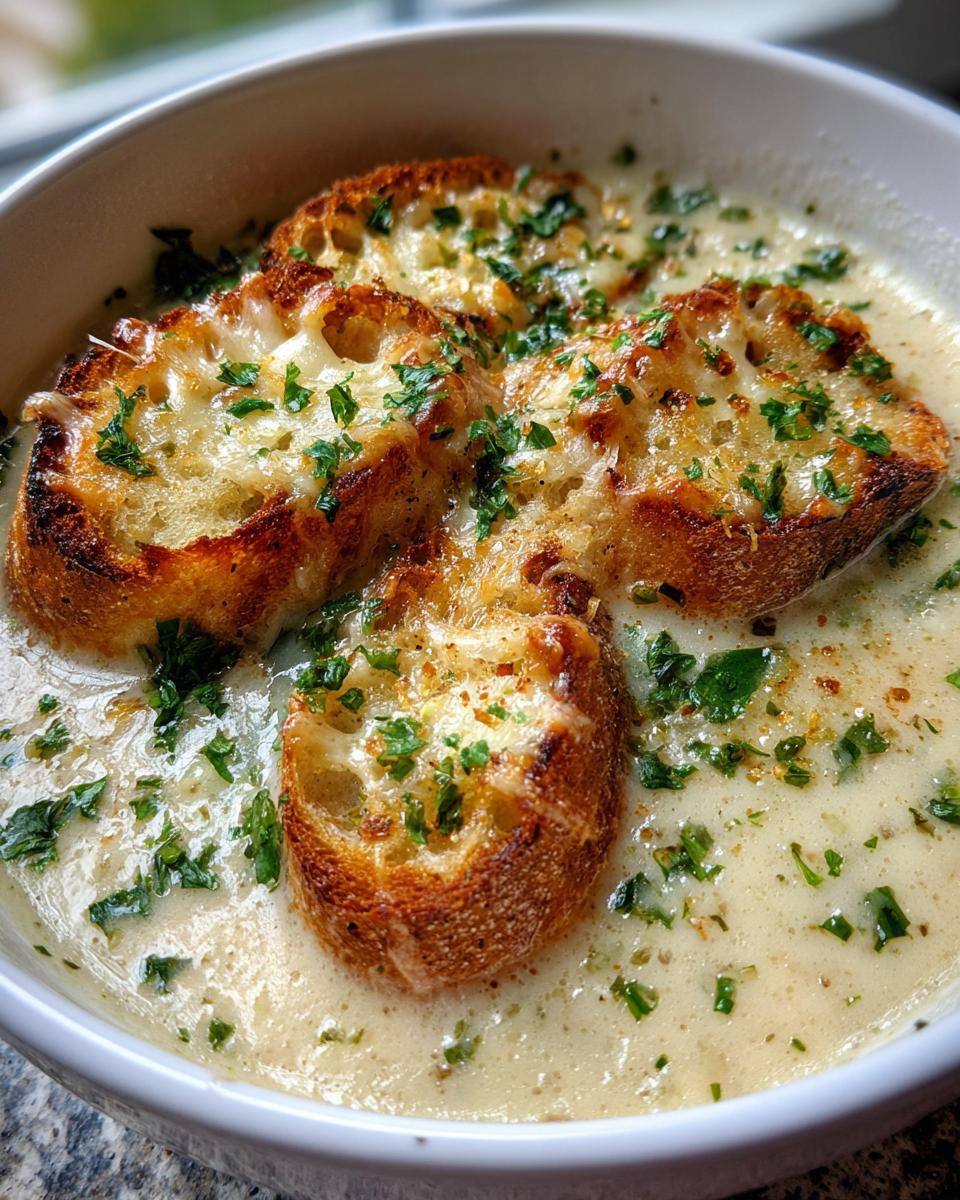 Easy Country French Garlic Soup Recipe with a Twist - detail 2