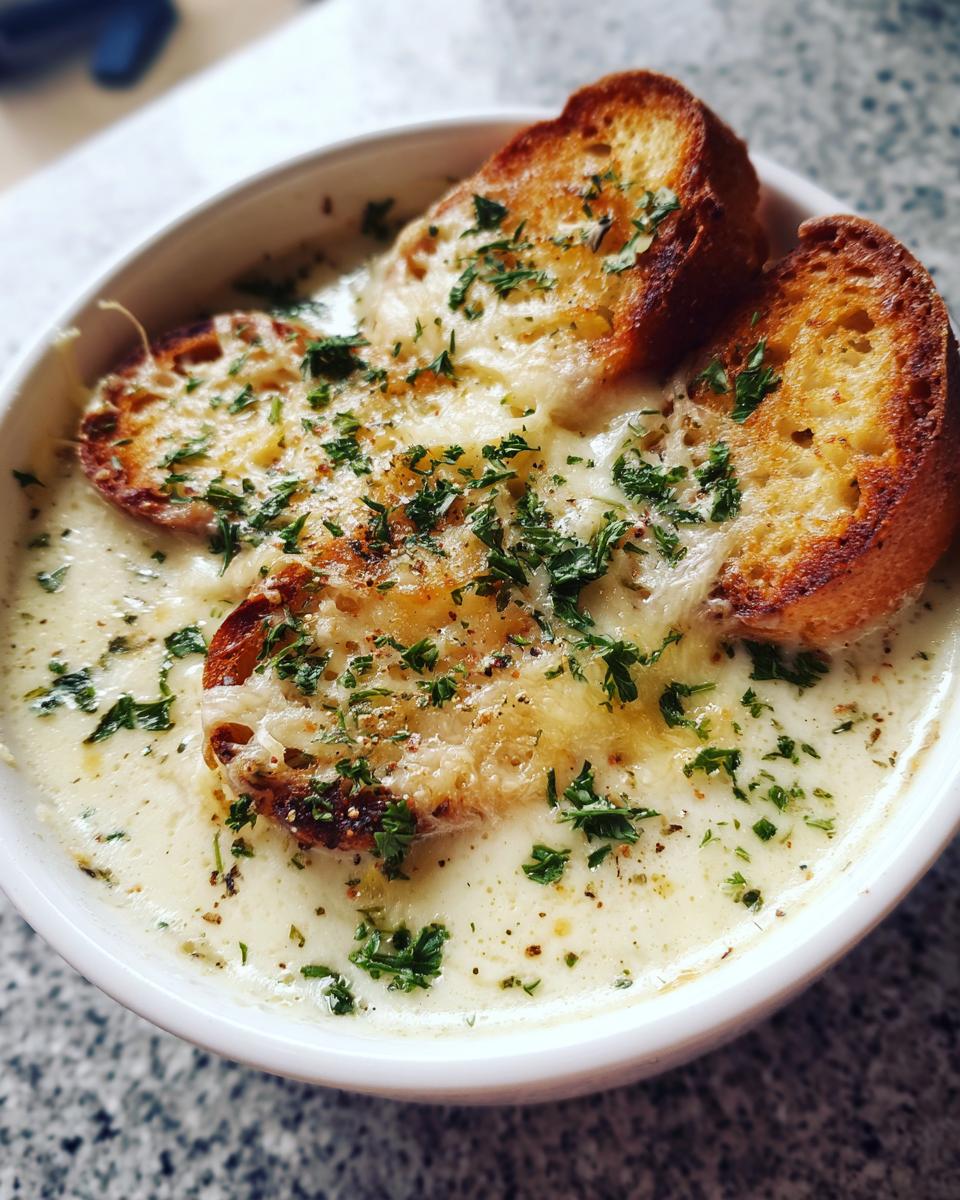 Easy Country French Garlic Soup Recipe with a Twist - detail 3