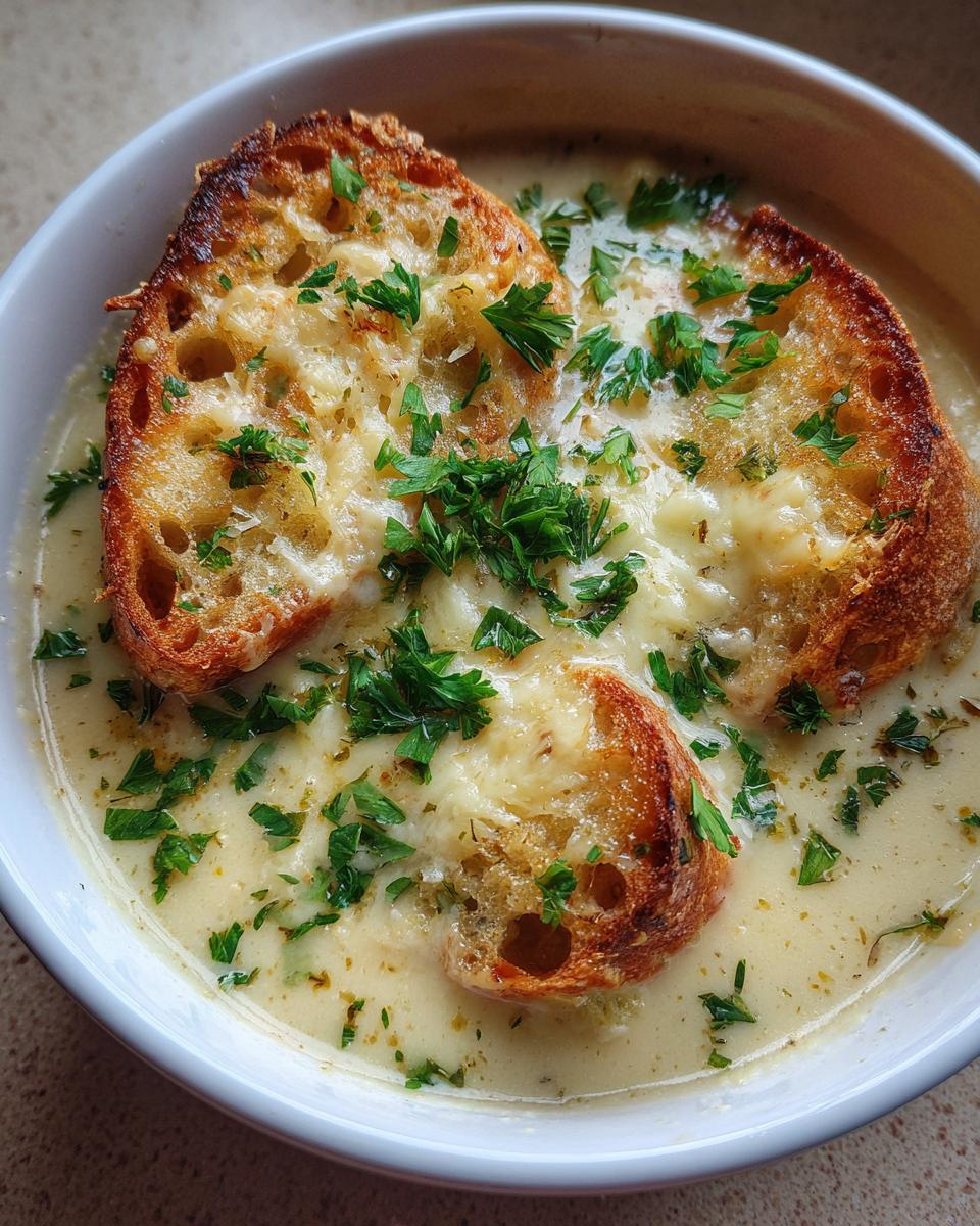 Easy Country French Garlic Soup Recipe with a Twist - detail 4