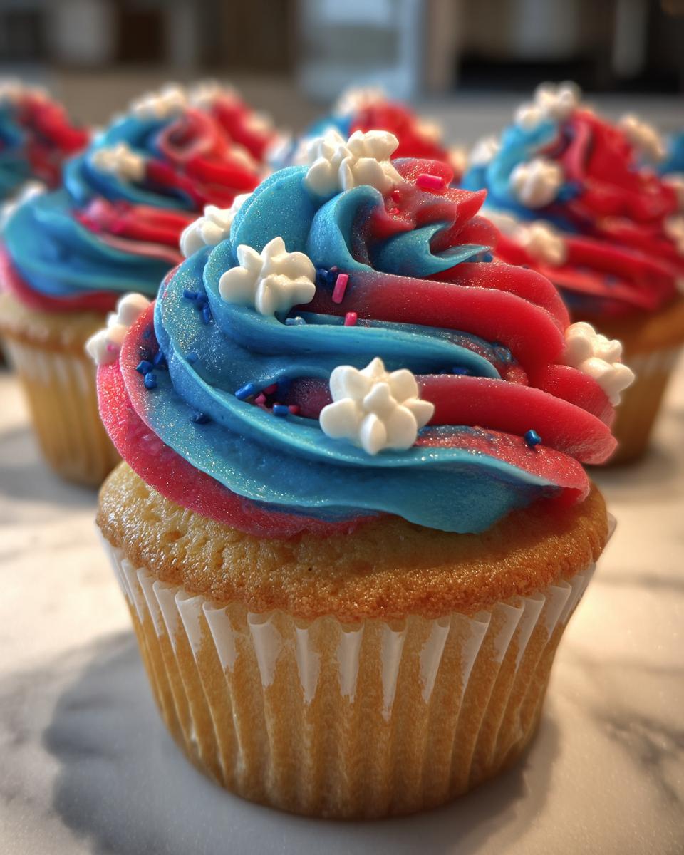 Easy Fireworks Cupcakes - detail 1