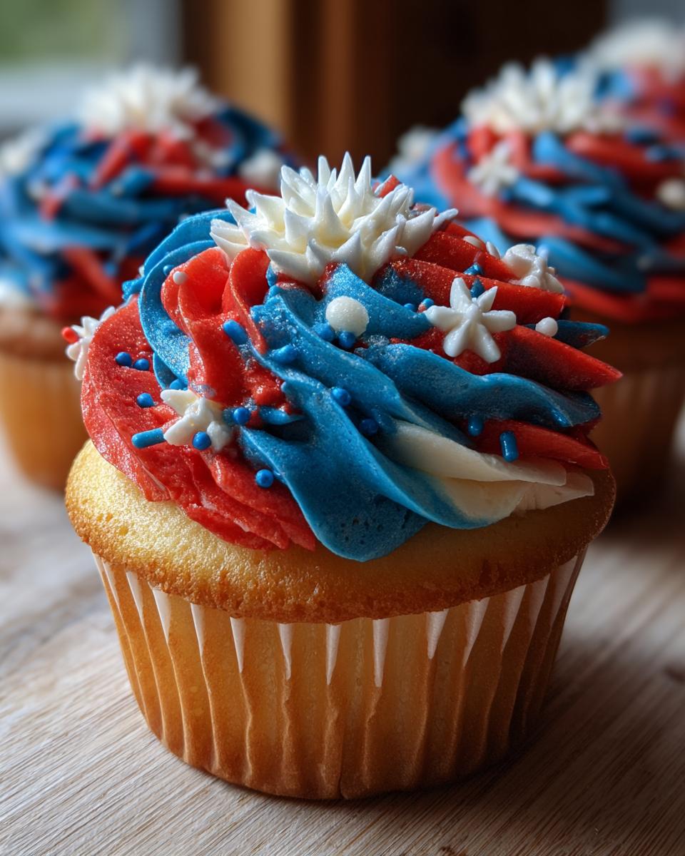 Easy Fireworks Cupcakes - detail 4