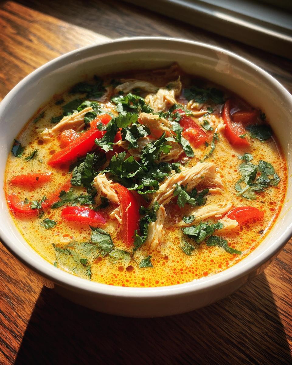 Easy Thai Coconut Chicken Soup - detail 1