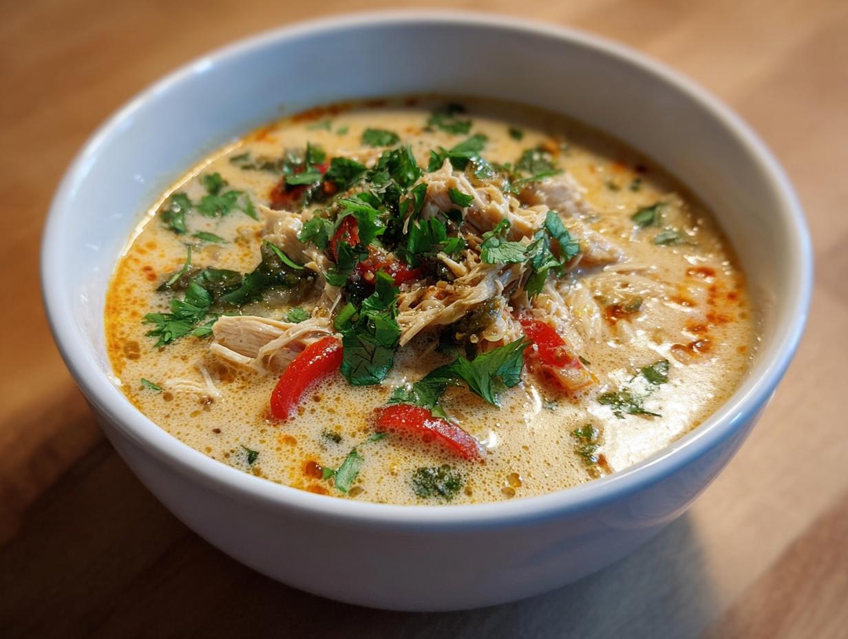 Easy Thai Coconut Chicken Soup