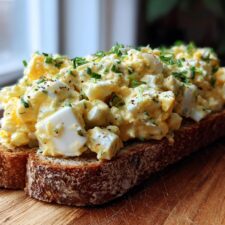 20-Minute Egg Salad on Whole Grain Toast Recipe - Superb & Creamy!