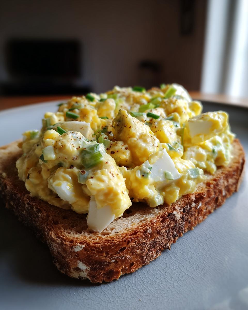 Egg salad on whole grain toast - detail 4