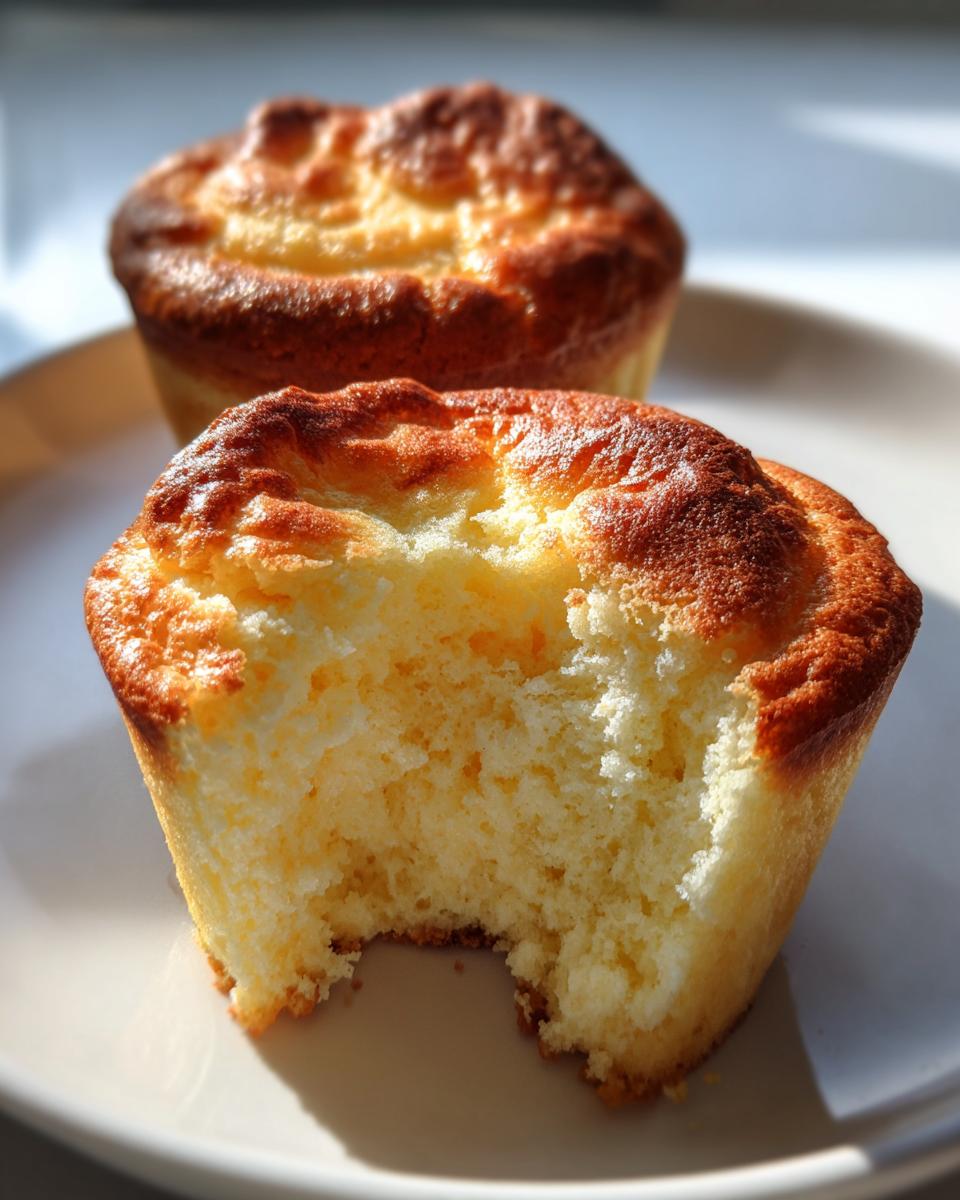 Fluffy Japanese Cotton Cheesecake Cupcakes - detail 2