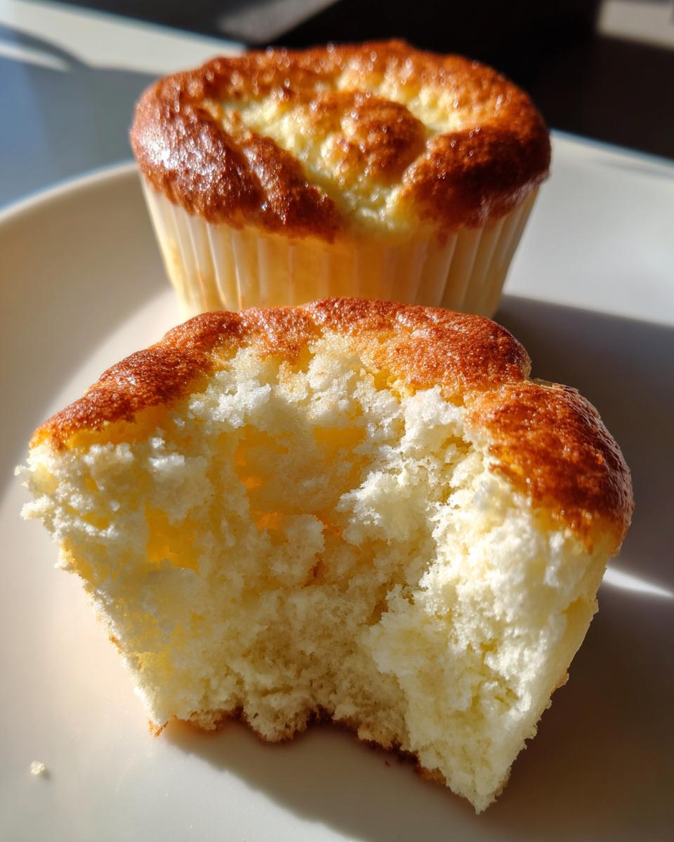 Fluffy Japanese Cotton Cheesecake Cupcakes - detail 3