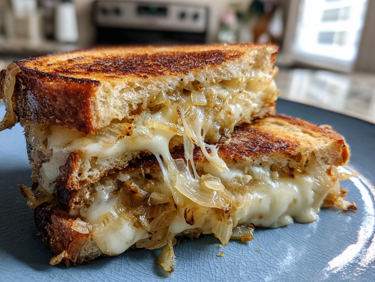 French Onion Grilled Cheese Sandwich