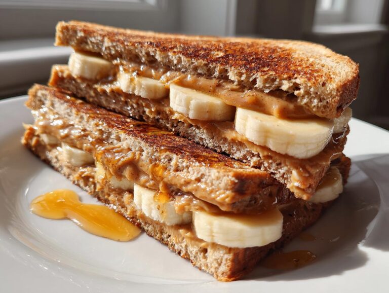 Fruit and nut butter sandwich