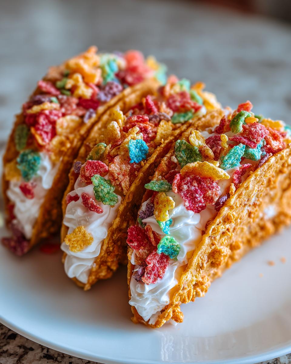 Fruity Pebbles Cheesecake Tacos - detail 4