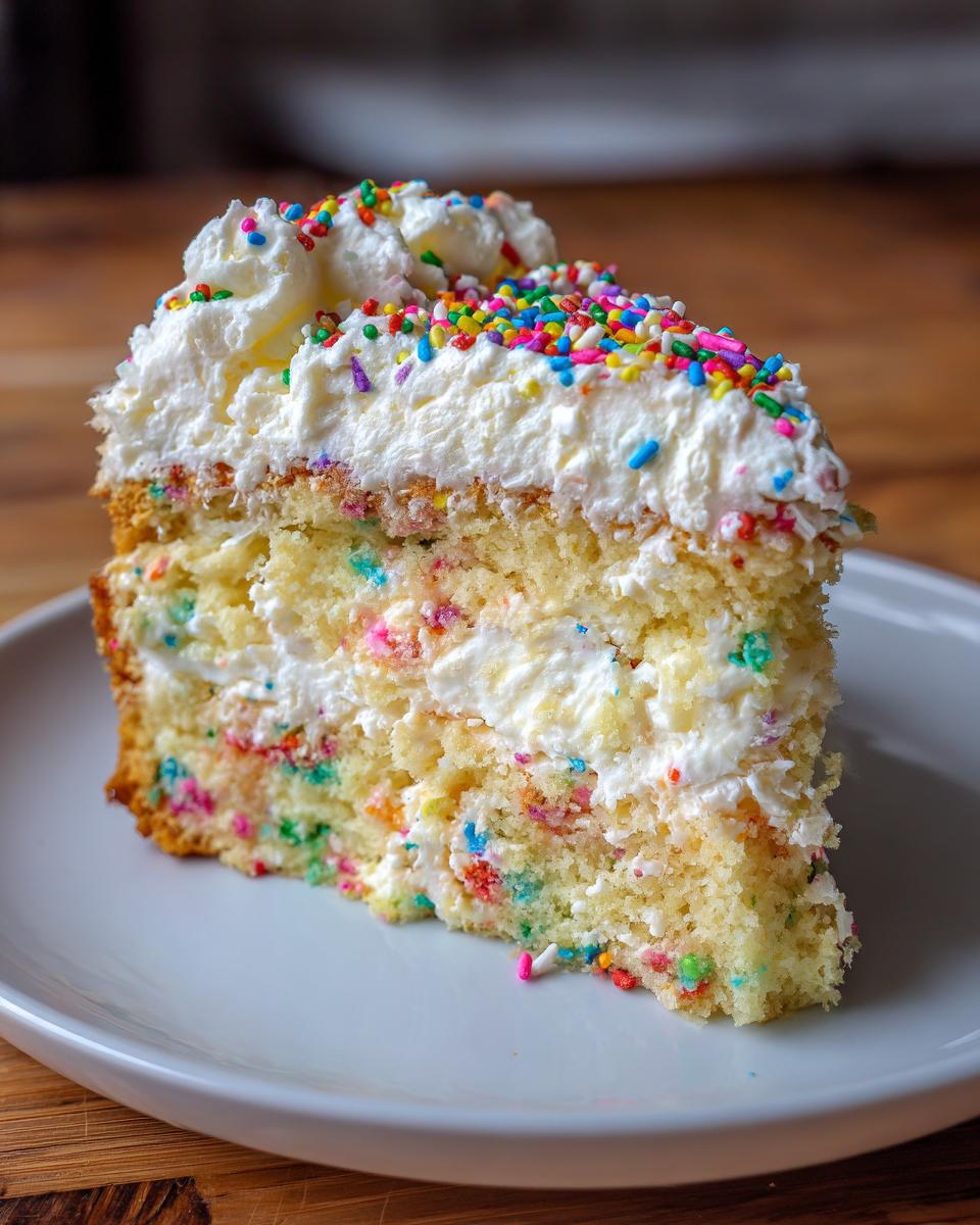 Funfetti Birthday Poke Cake - detail 2