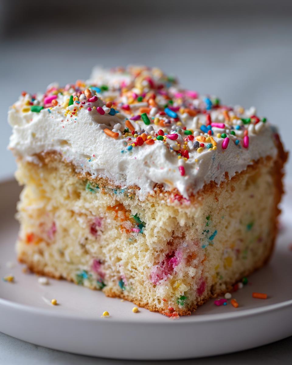 Funfetti Birthday Poke Cake - detail 3