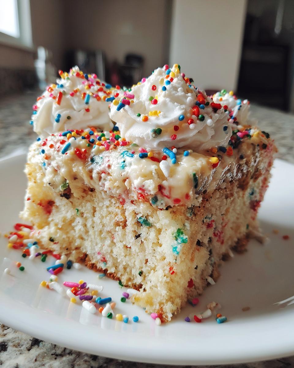 Funfetti Birthday Poke Cake - detail 4