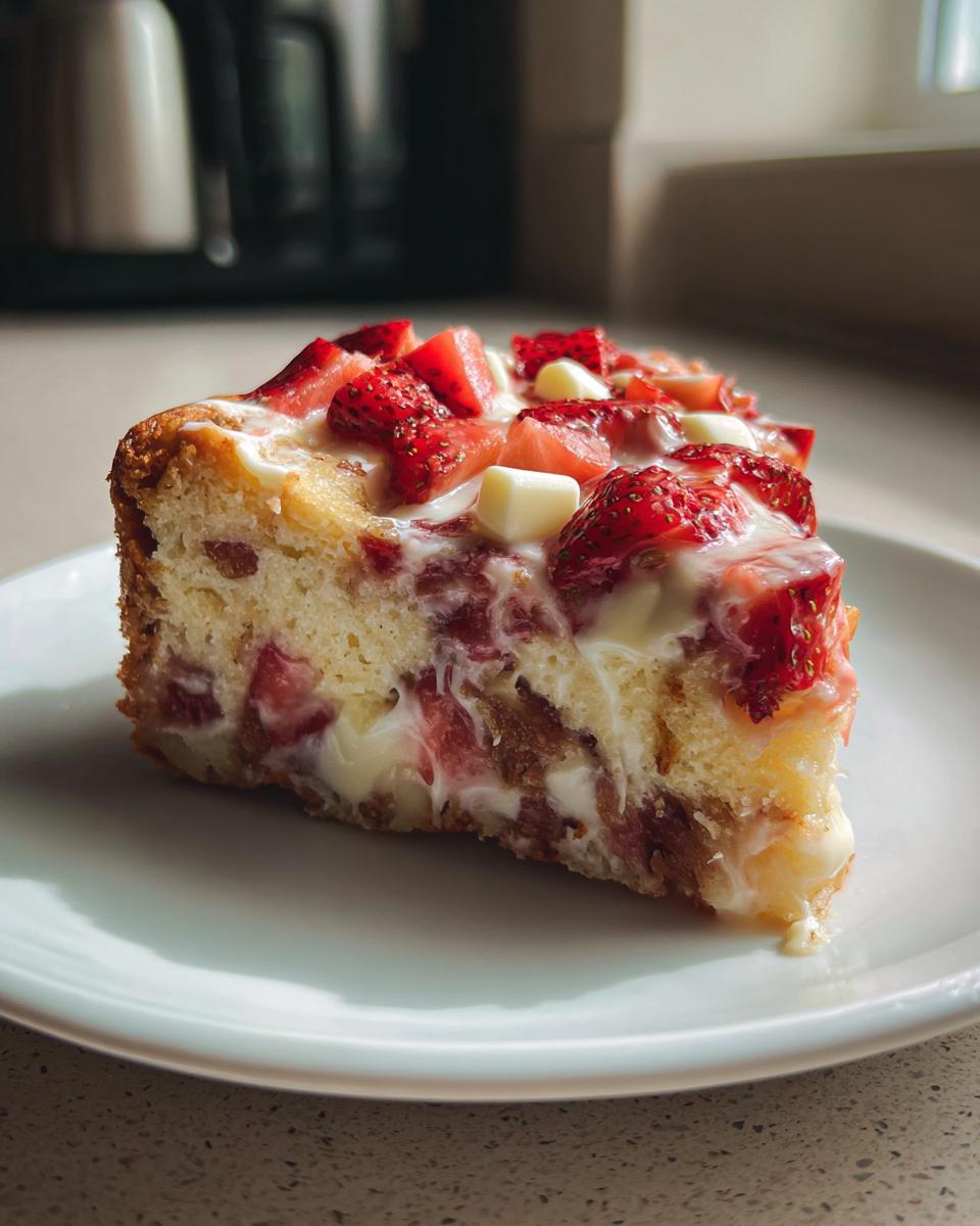 Gooey Strawberry Earthquake Cake - detail 1