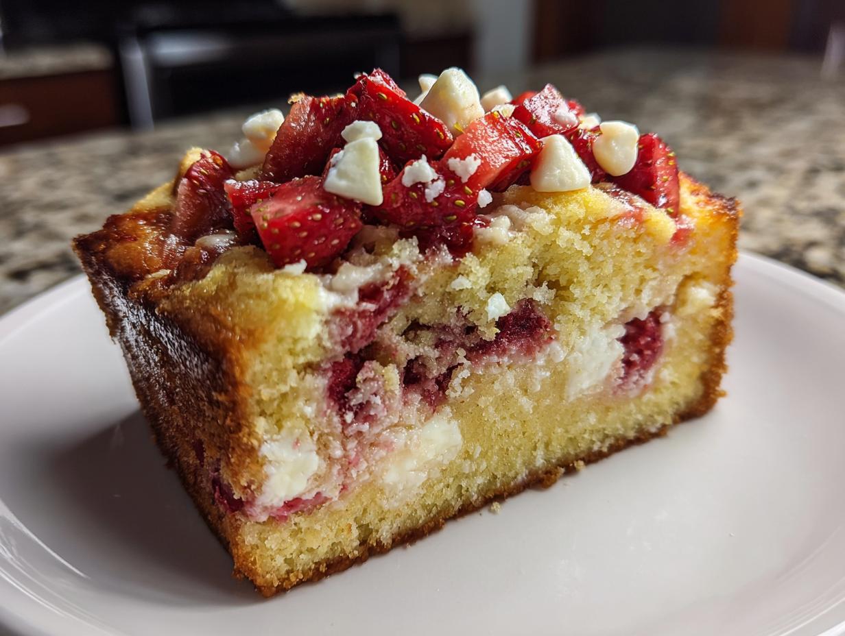 Gooey Strawberry Earthquake Cake