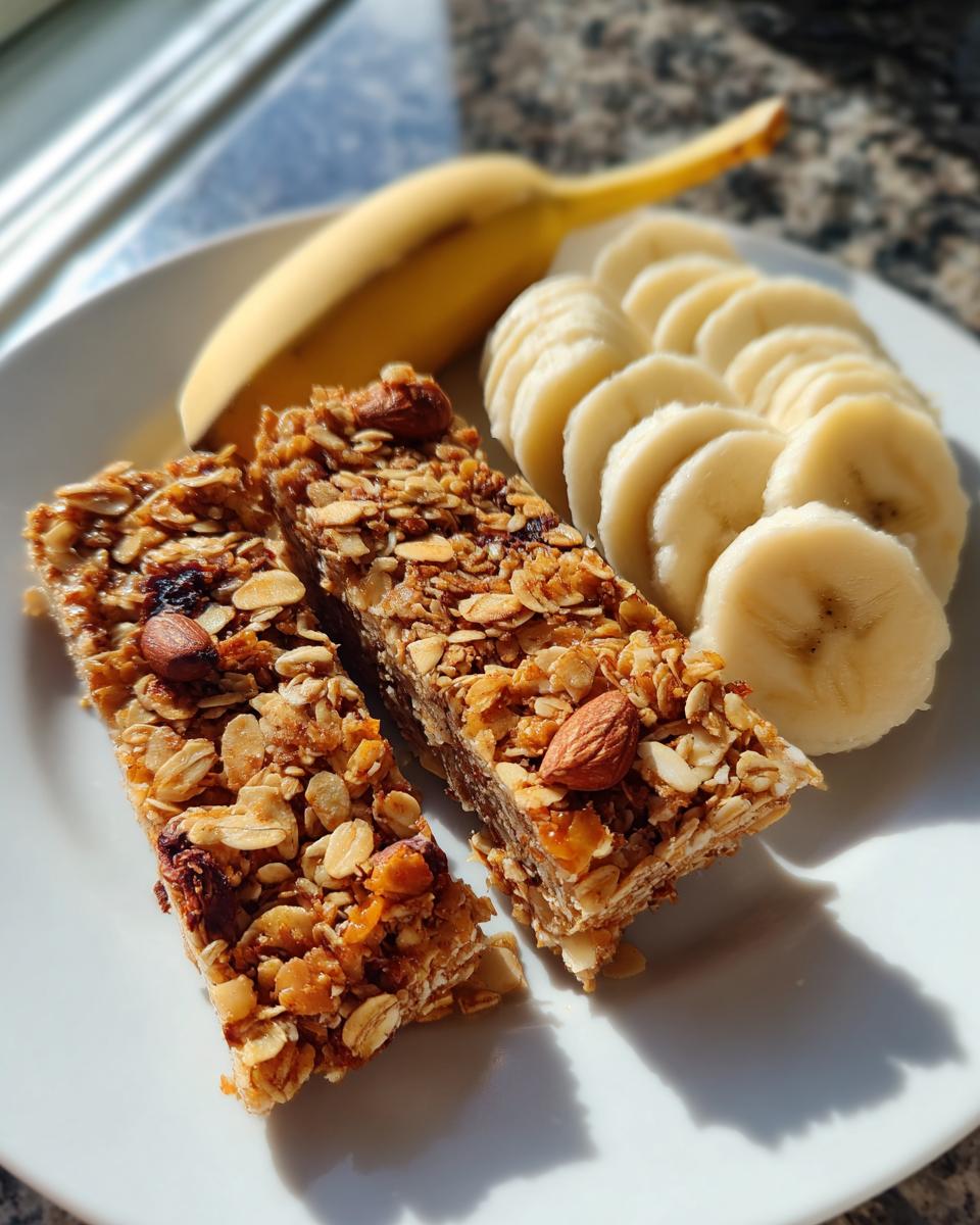 Granola bars and a banana - detail 2