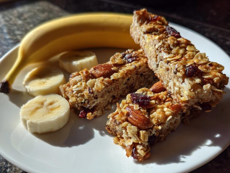 Granola bars and a banana
