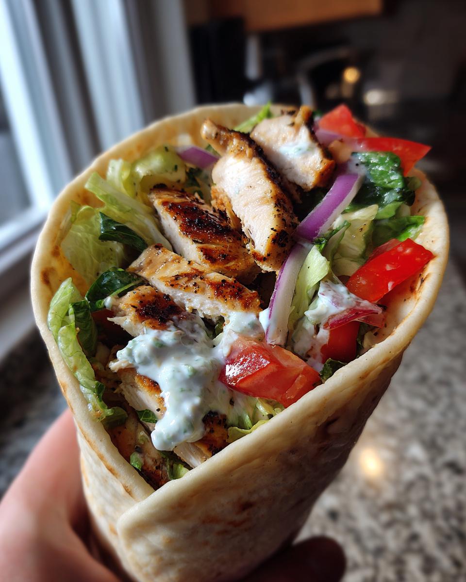 Greek Chicken Wraps - detail 2