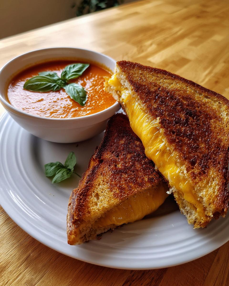 Grilled cheese and tomato soup - detail 2