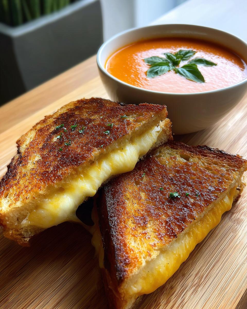 Grilled cheese and tomato soup - detail 3