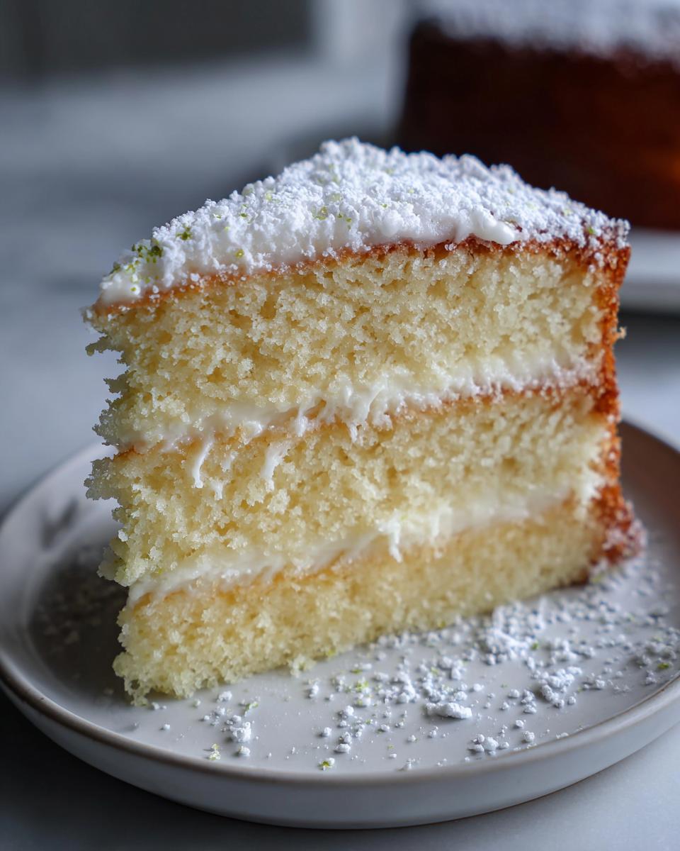 Heavenly Light Cloud Cake - detail 1