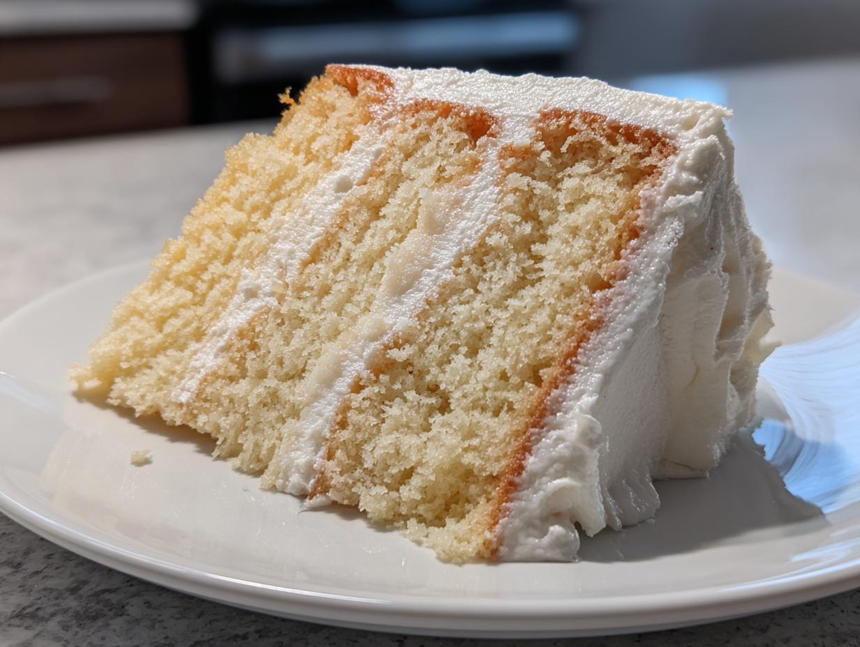 Heavenly Light Cloud Cake