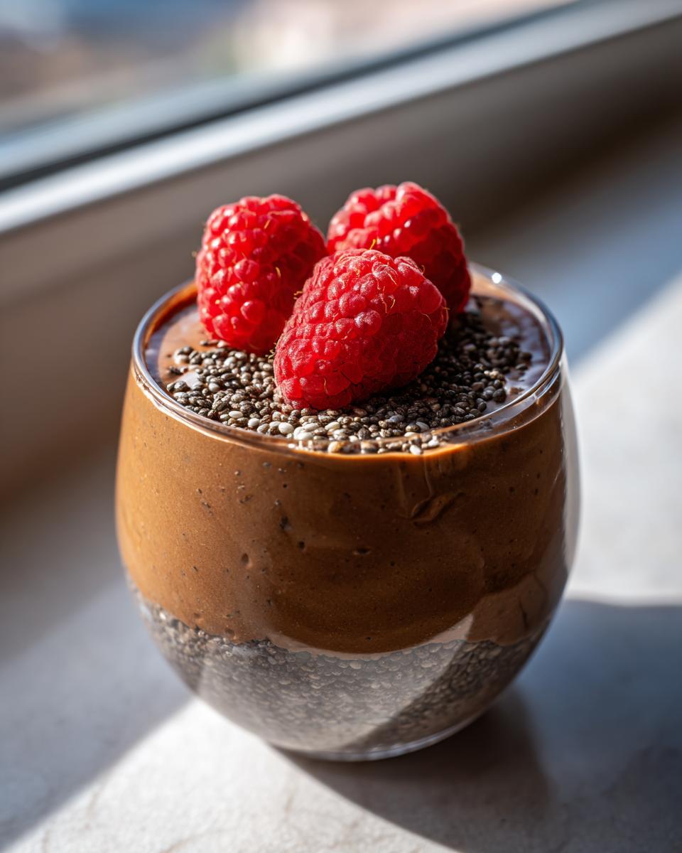 High Protein Chocolate Chia Seed Pudding - detail 2