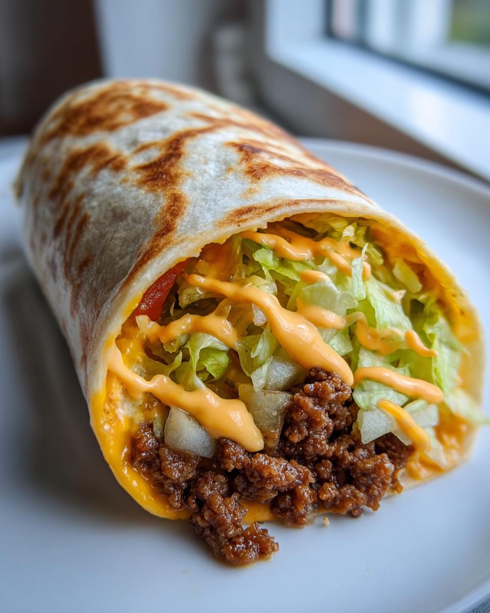 Homemade Big Mac Wraps - detail 1