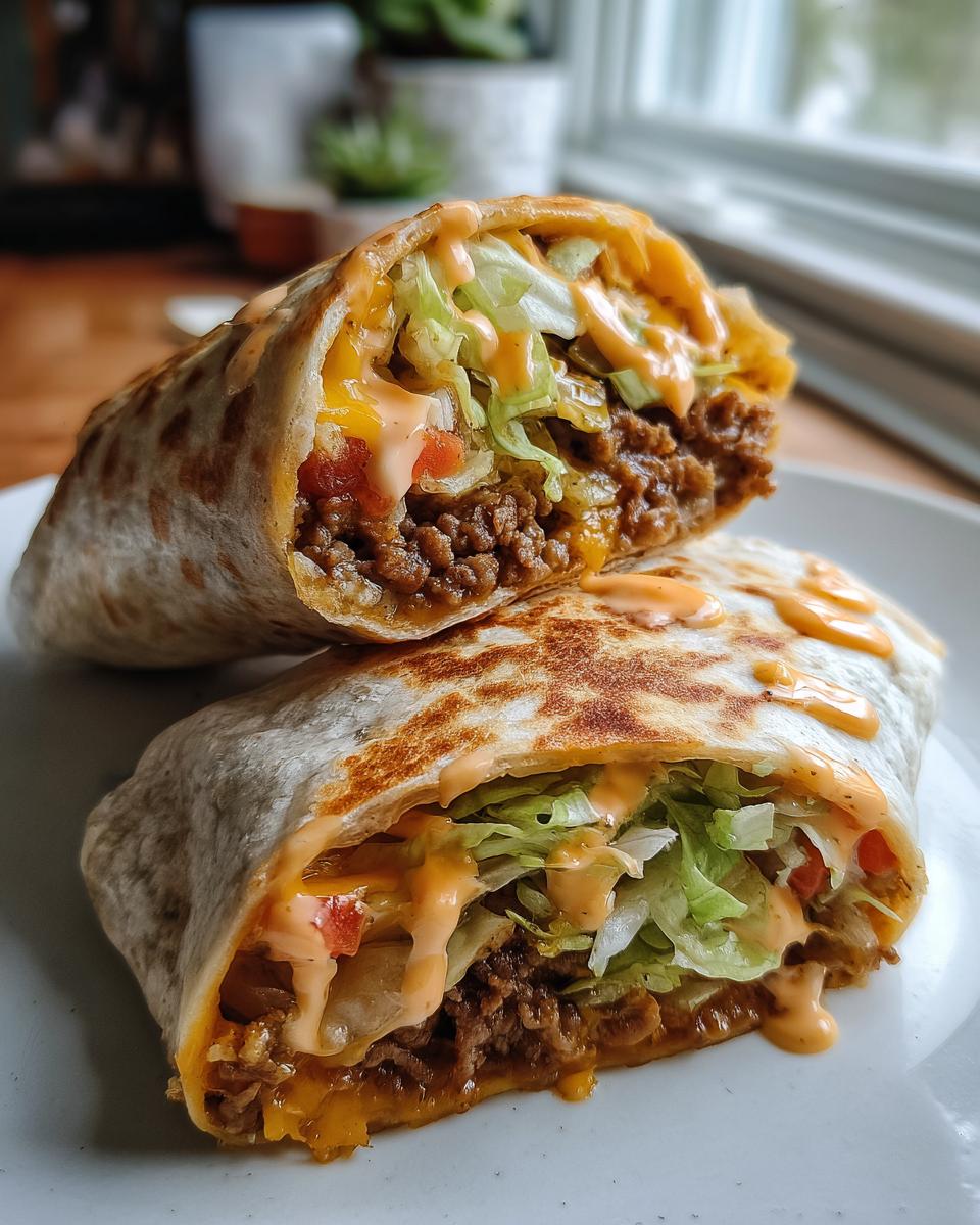 Homemade Big Mac Wraps - detail 2