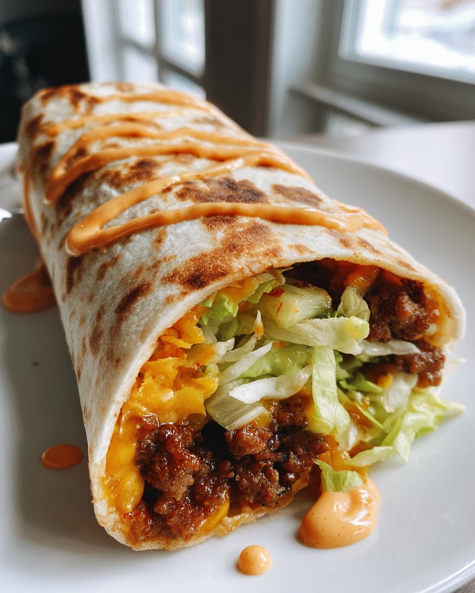Homemade Big Mac Wraps With Special Sauce - detail 1