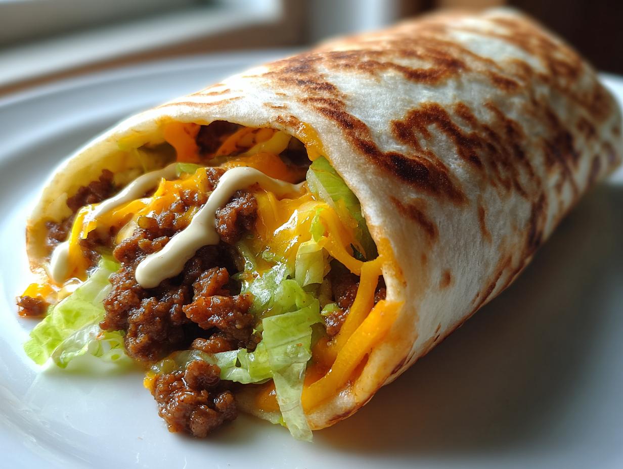 Homemade Big Mac Wraps With Special Sauce
