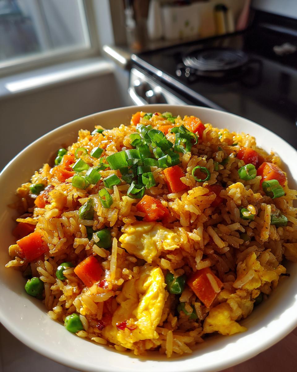 Leftover rice stir-fry - detail 1