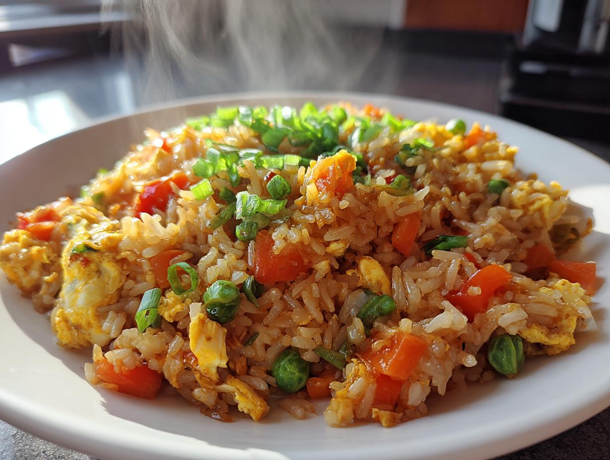Leftover rice stir-fry