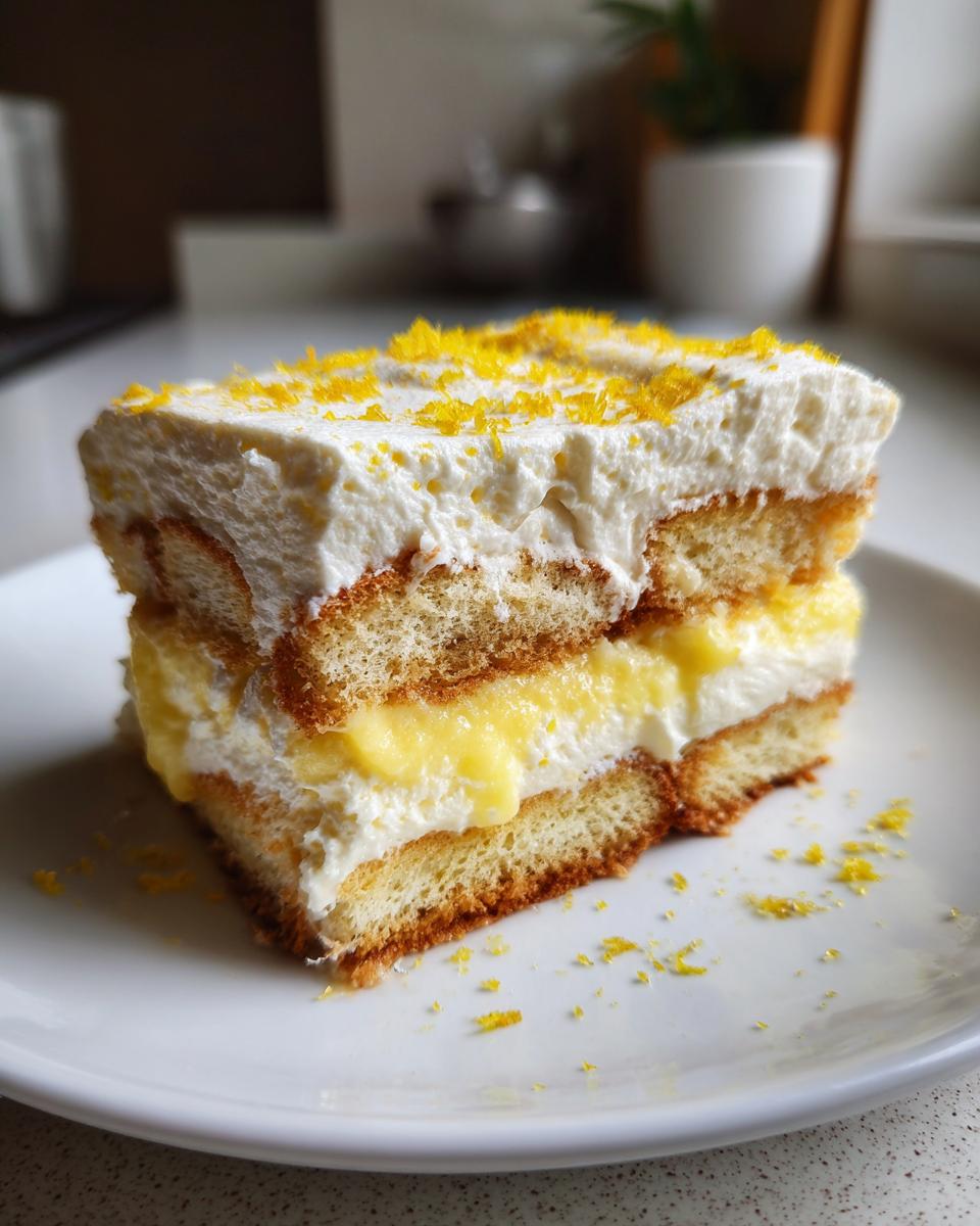 Lemon Tiramisu - detail 1