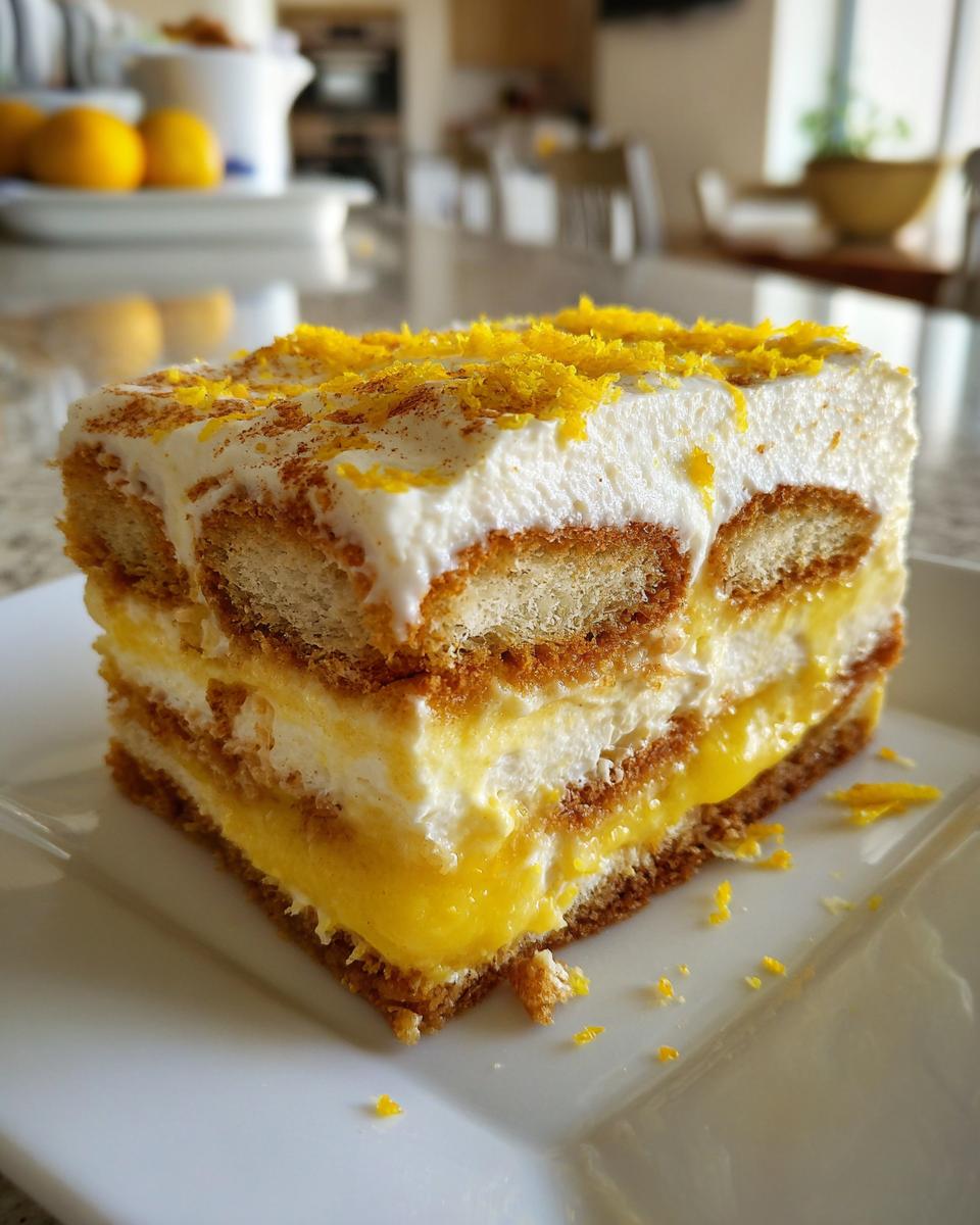 Lemon Tiramisu - detail 3