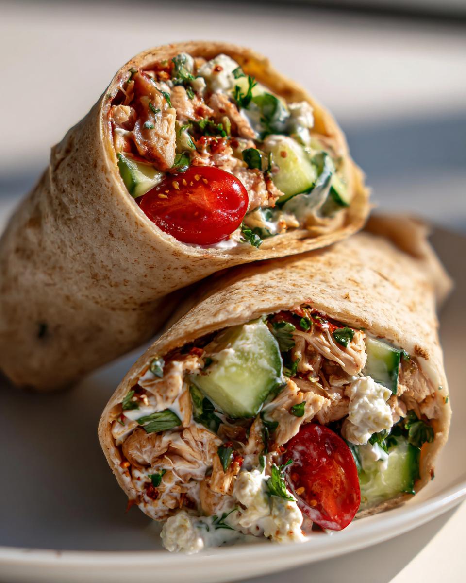 Mediterranean Chicken Wraps - detail 3