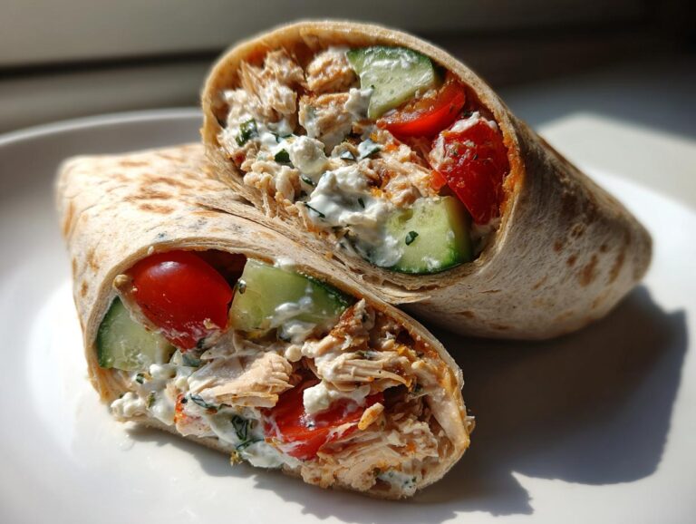Mediterranean Chicken Wraps
