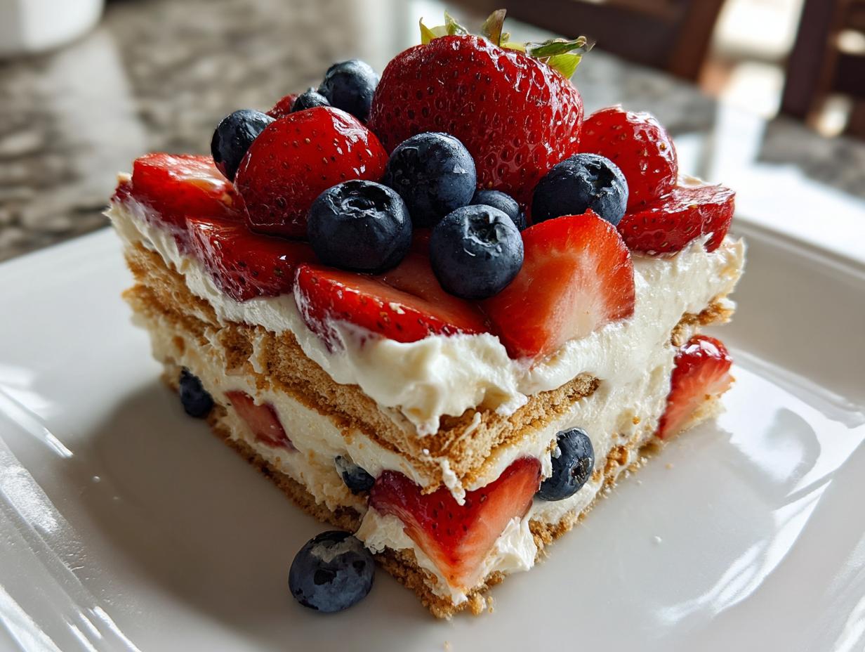 Mixed Berry Icebox Cake