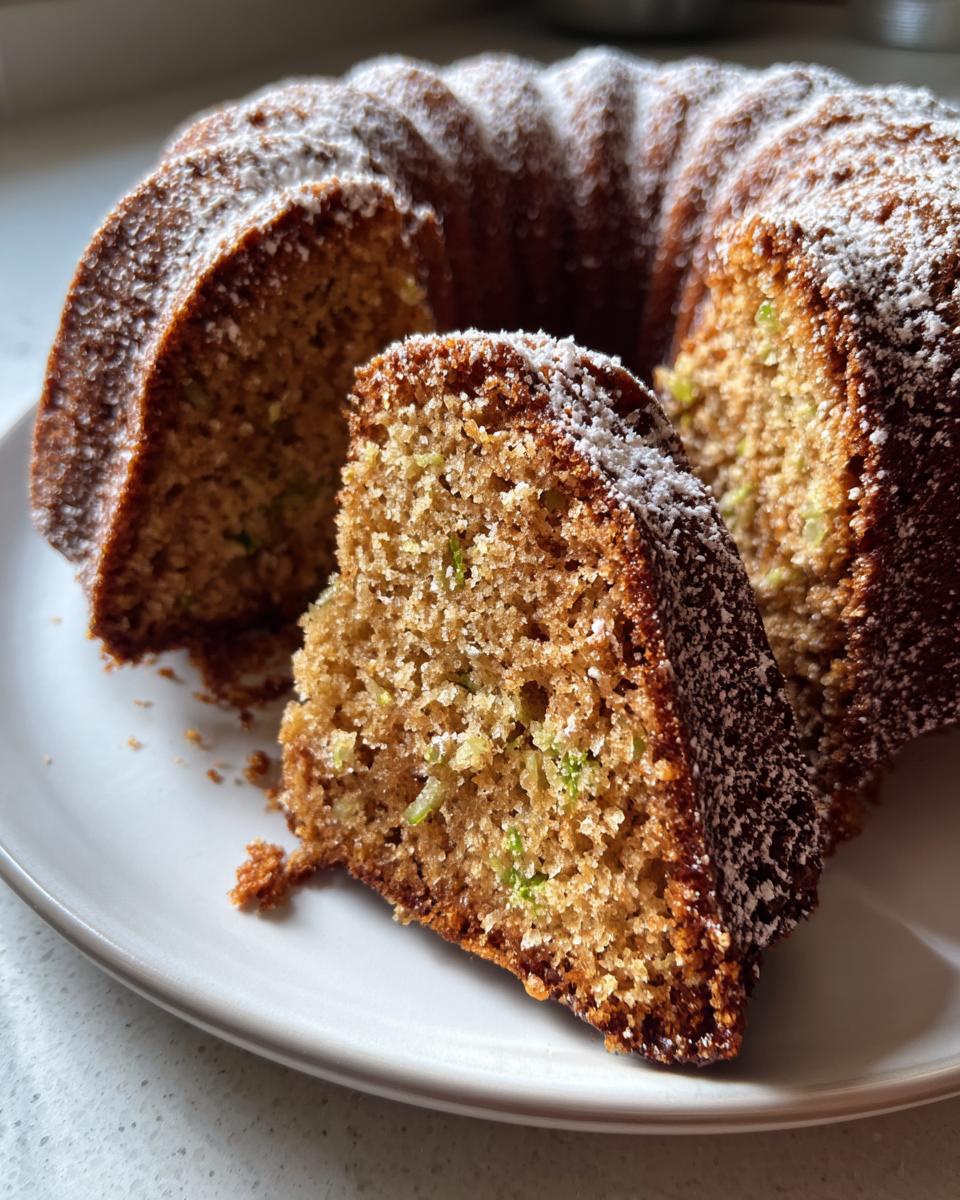 Moist Cinnamon Bundt Pan Zucchini Bread - detail 1