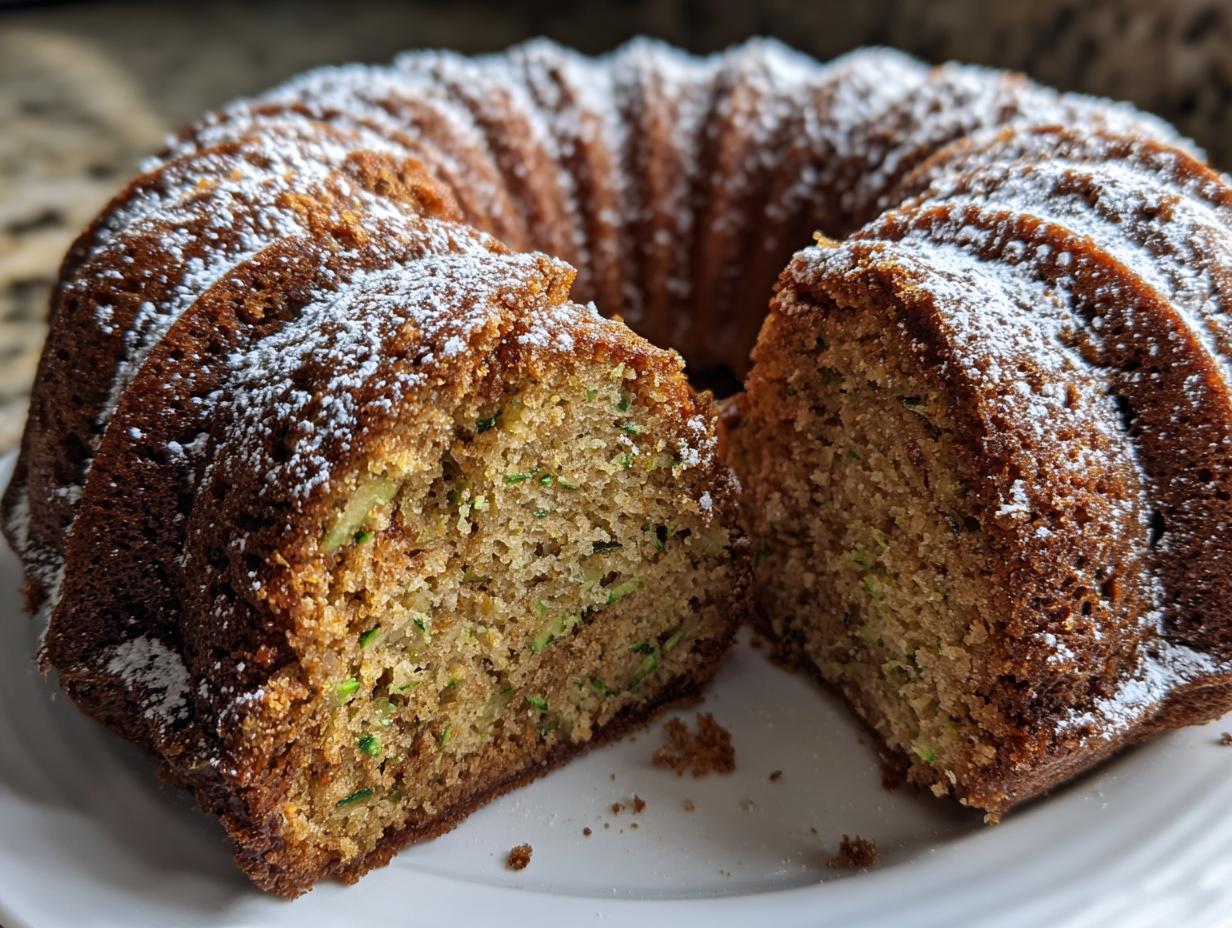 Moist Cinnamon Bundt Pan Zucchini Bread