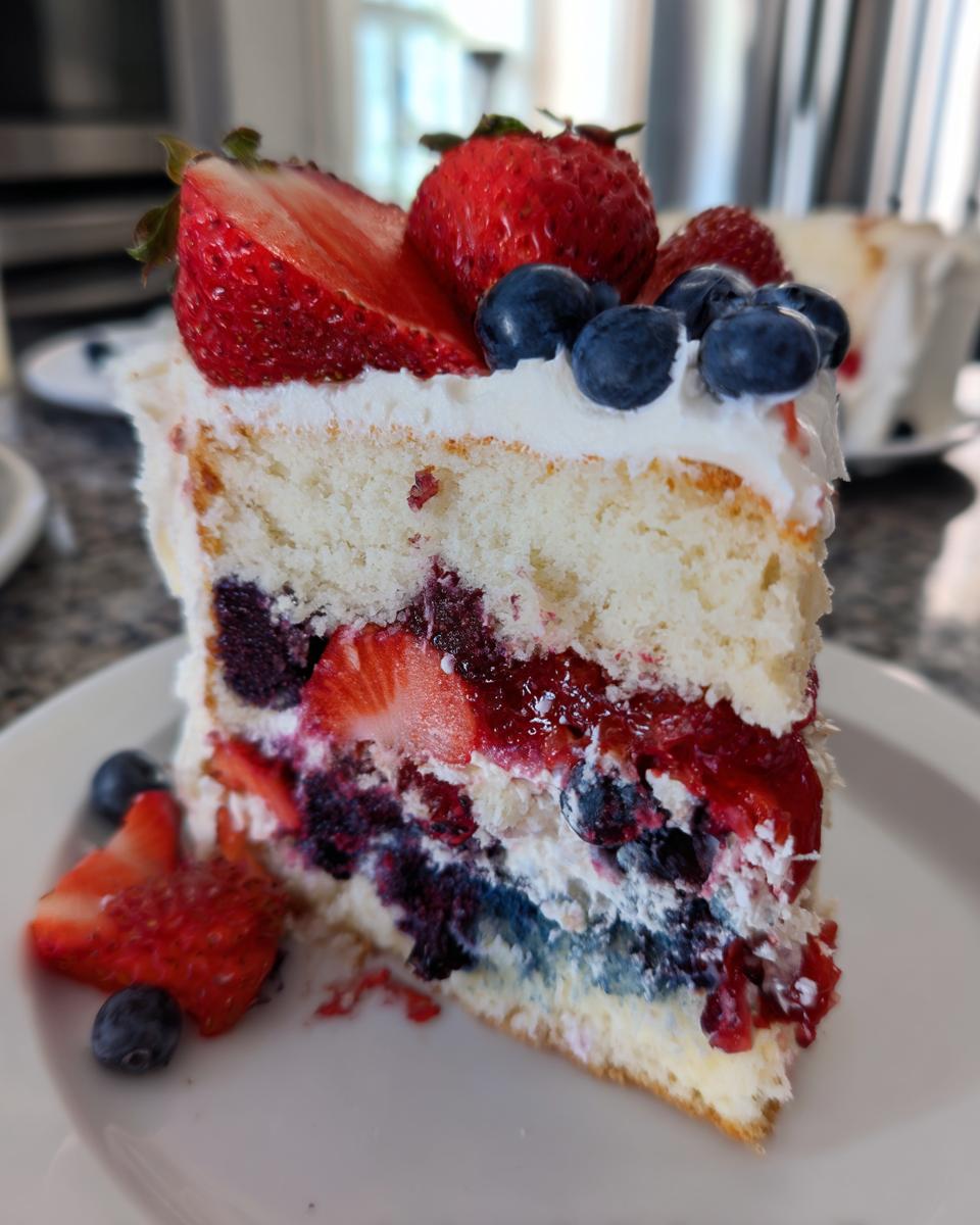 Patriotic Berry Cake - detail 2