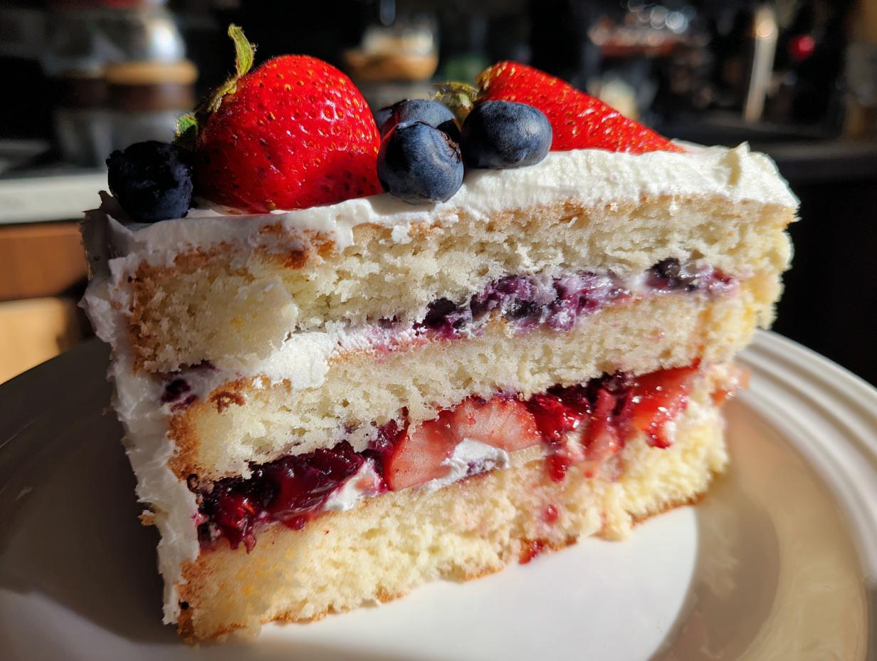 Patriotic Berry Cake