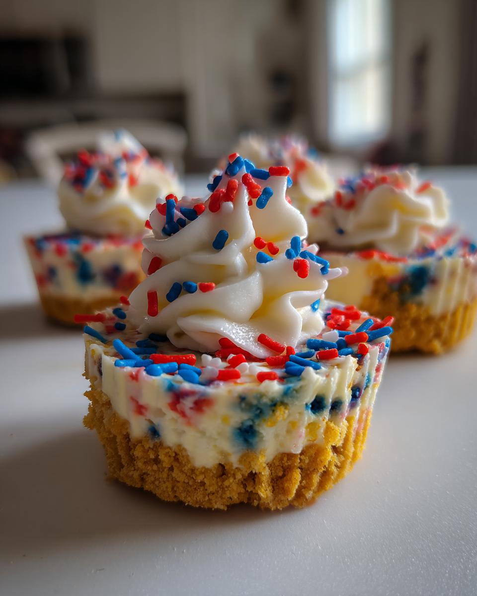 Patriotic Mini Cheesecakes - detail 2