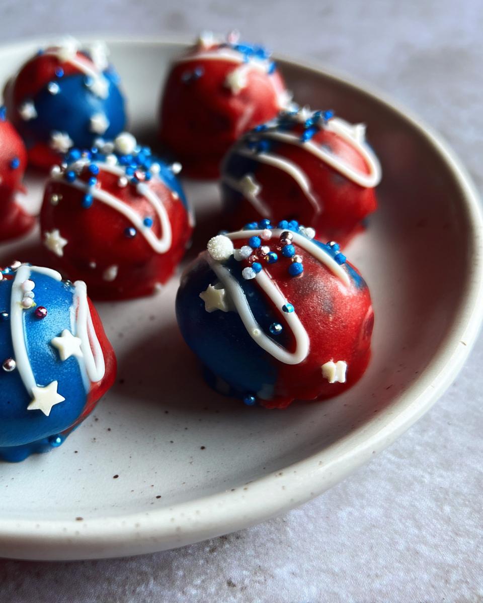 Patriotic Oreo Balls Recipe - detail 1