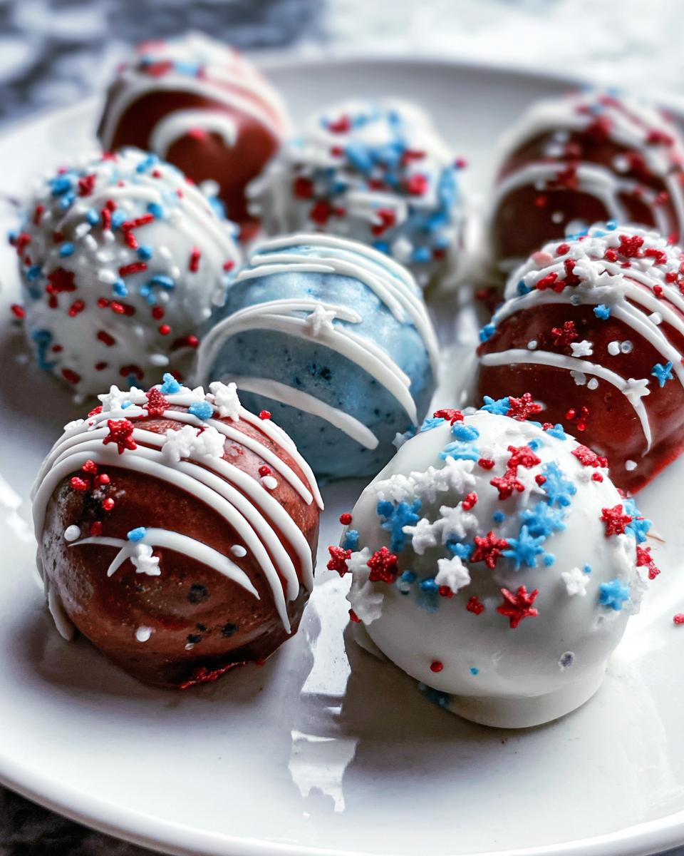 Patriotic Oreo Balls Recipe - detail 2