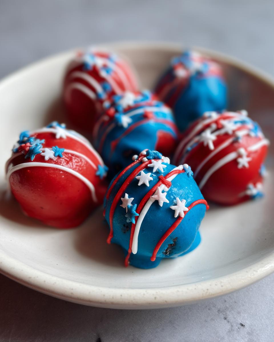 Patriotic Oreo Balls Recipe - detail 3