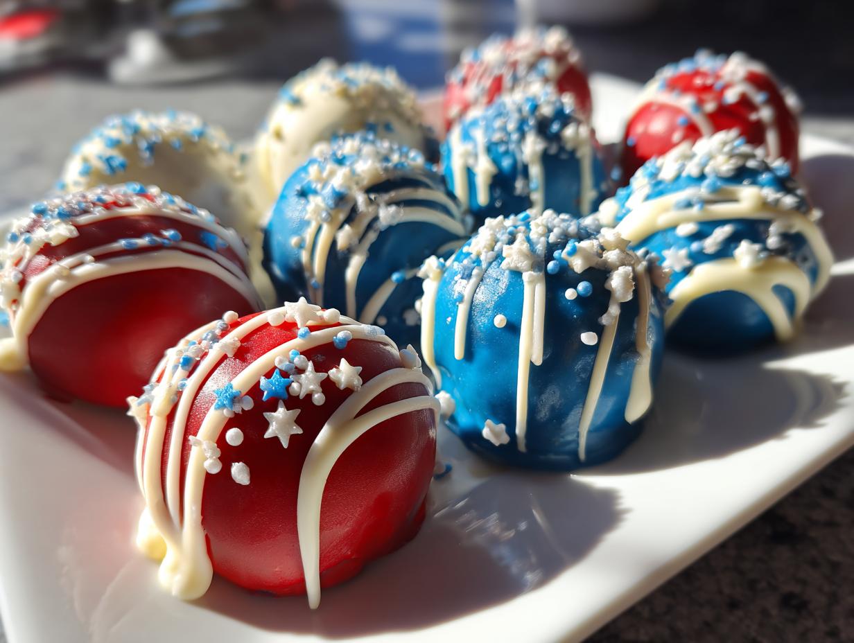 Patriotic Oreo Balls Recipe