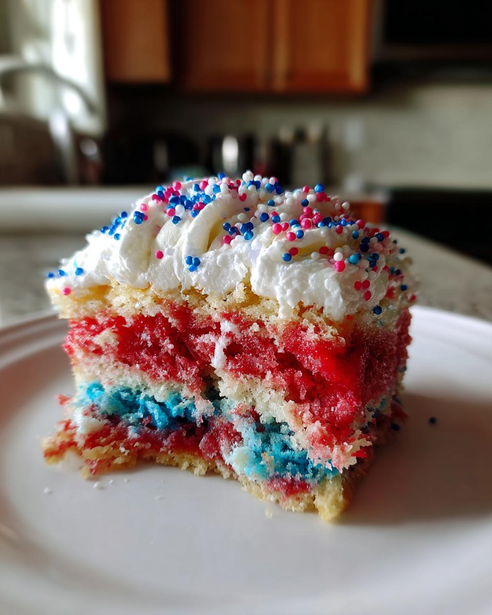 Patriotic Poke Cake - detail 5