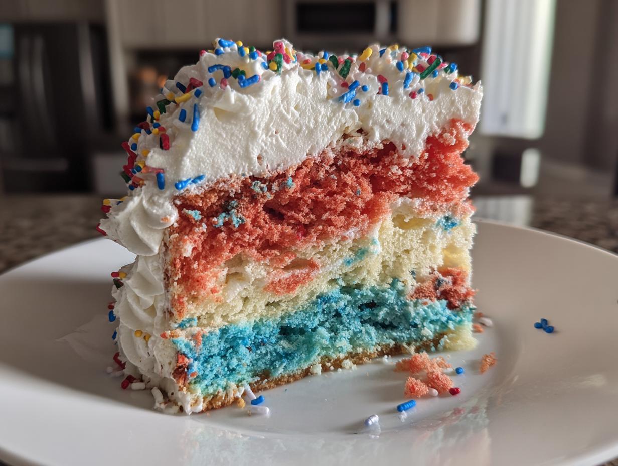 Patriotic Poke Cake