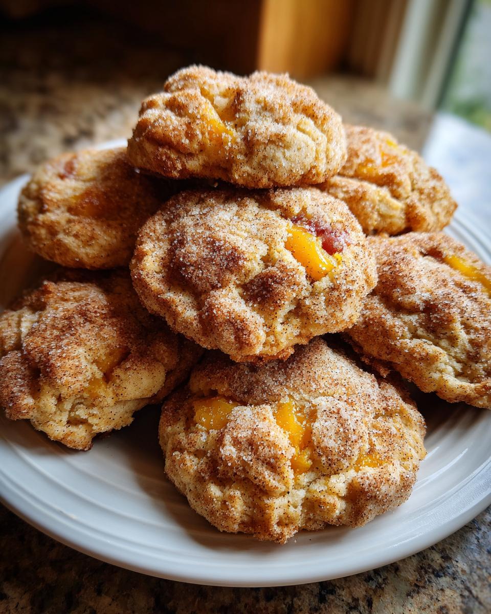 Peach Cobbler Cookies - detail 4